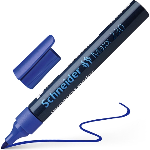 Marker permanent 230 rond blauw 10st