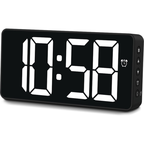 Hama Digitale Wekker Bali Temperatuurweergave/Nachtmodus/Zwart