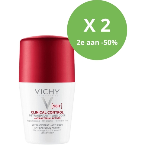 Vichy Clinical Control 96H Deodorant DUO | 2 x 50 ml PROMO