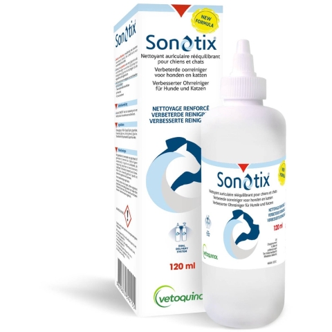 Sonotix Oorreiniger voor hond en kat 120 ml