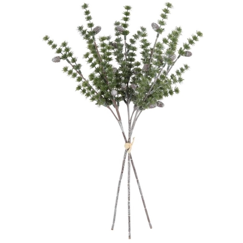 Kunsttak bundel Larix groen 45x26x13cm