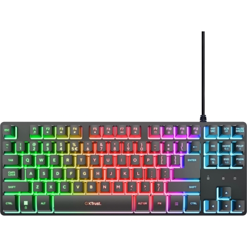 Trust GXT 833 Thado TKL Belgisch AZERTY Gaming Toetsenbord