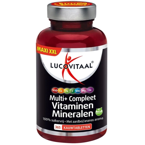Lucovitaal Multi+ Compleet Vitaminen Mineralen Kauwtabletten