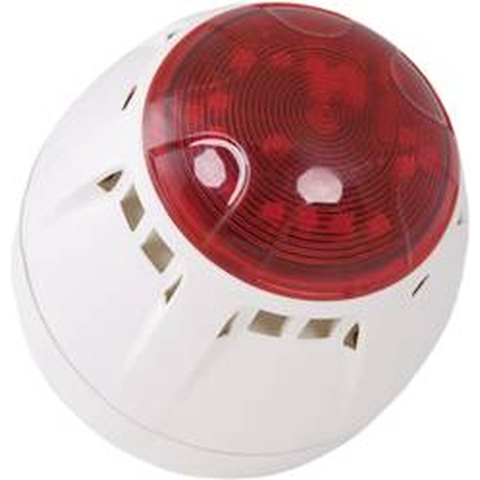 ComPro Combi-signaalgever LED Chiasso Razor Rood Flitslicht, Continugeluid 12 V/DC, 24 V/DC 100 dB