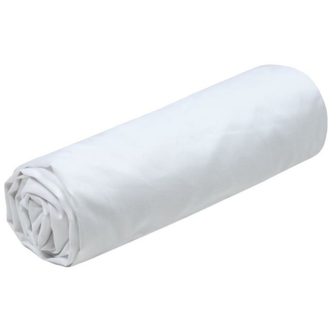 Hoeslaken Elysee - 1-persoons - 90 x 190 cm - wit - premium kwaliteit - percal katoen -