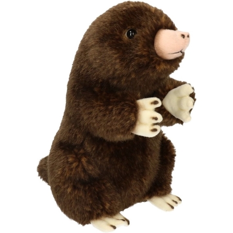 Heunec Mol knuffel - pluche - zittend - knuffeldier - mollen - 22 cm -