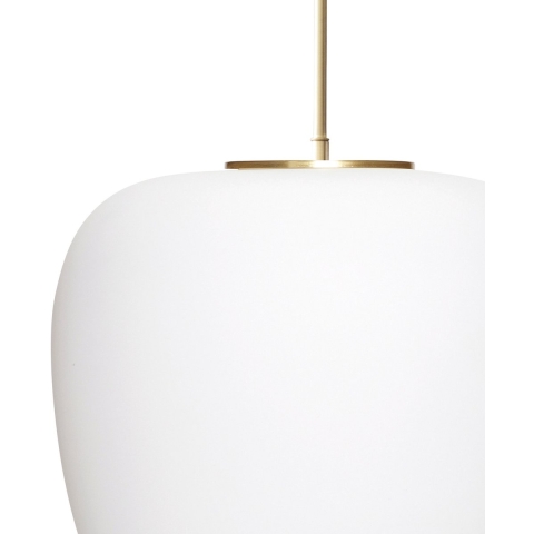 Hübsch - Muse hanglamp Ø 40 cm opaal/messing