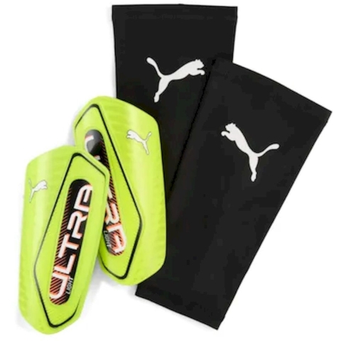 Puma Scheenbeschermers - ULTRA Light Sleeve - Yellow Waarschuwin - Puma - M - Medium - Scheenbeschermers