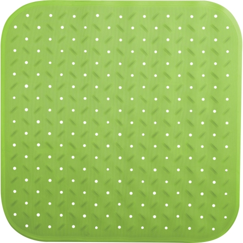 MSV Douche/bad anti-slip mat badkamer - rubber - limegroen - 54 x 54 cm -