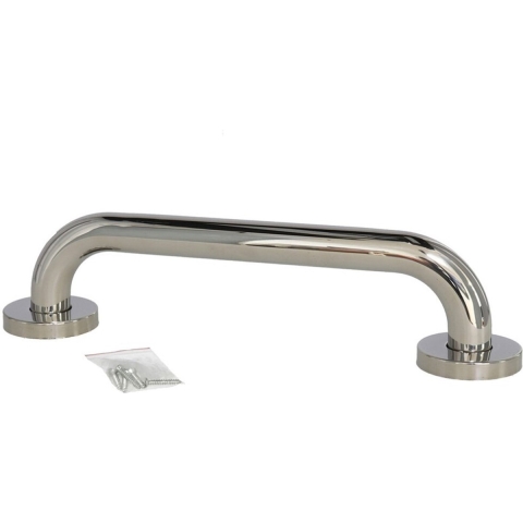 Gerimport Douche handgreep - RVS - wandbeugel - zilverkleurig - 30 cm -