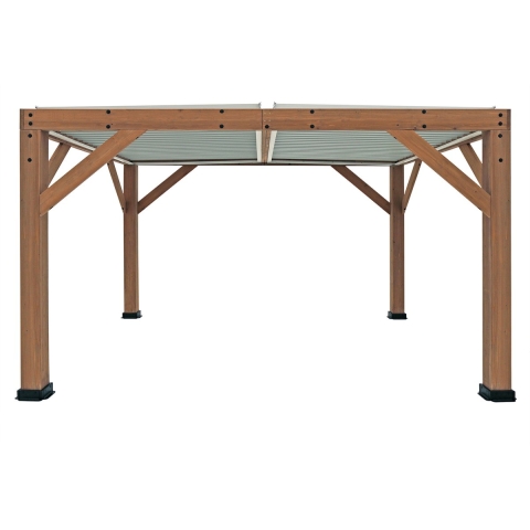 Westmann Cederhouten prieel pergola met lamellendak karl 396x335 cm