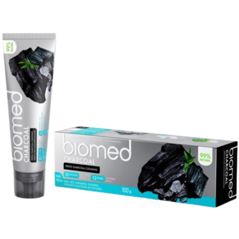 3x Splat Biomed Tandpasta Charcoal 100 ml