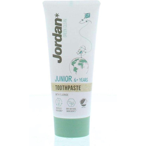 15x Jordan Tandpasta Green Clean Junior 6+ 50 ml