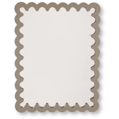 House Vitamin Mirror wavey -taupe mdf 33x43x1.5cm