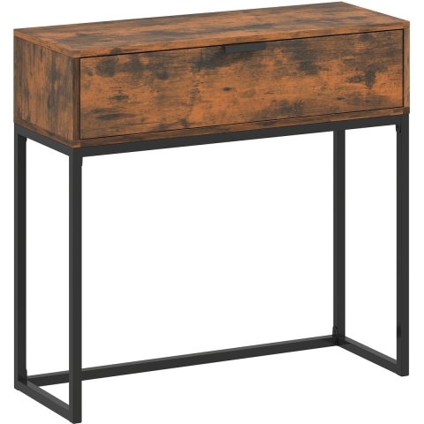 4goodz Sidetable console tafel industrial 30x80x76 cm /zwart