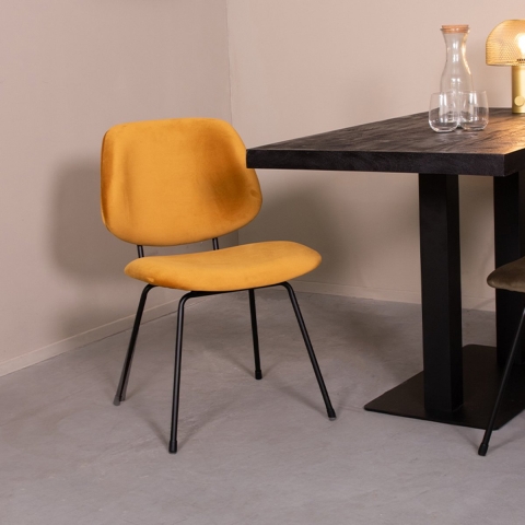 Label51 Eetkamerstoel bello - 48x82x58 cm set van 2