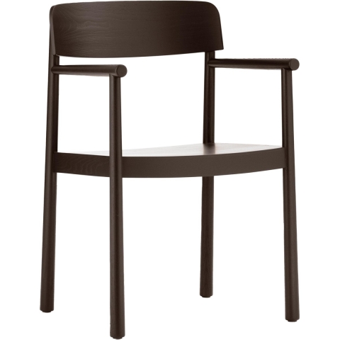 Normann Copenhagen Timb Eetkamerstoel Met Armleuning Bruin