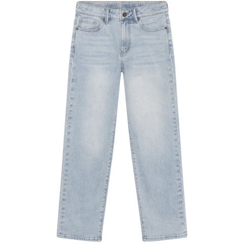 Indian Blue Jeans Jeans - Breed Loose Pasvorm - Light Denim Blue - Indian Blue Jeans - 10 jaar (140) - Jeans