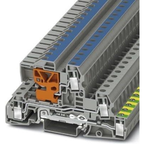 Phoenix Contact 3076039 Installatierandaardeklem 8.2 mm Schroeven Grijs 50 stuk(s)