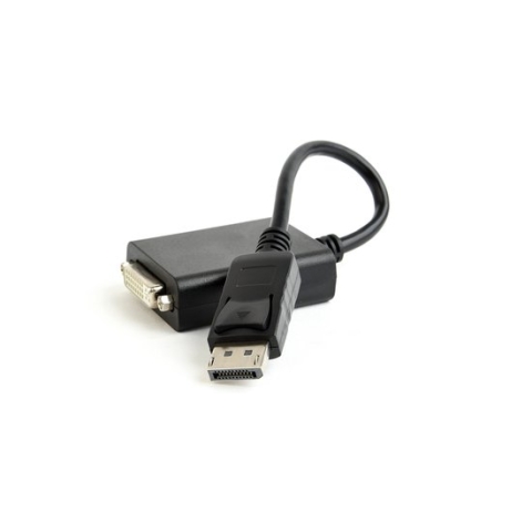 DisplayPort M - DVI F adapterkabel 10 cm zwart v1.2