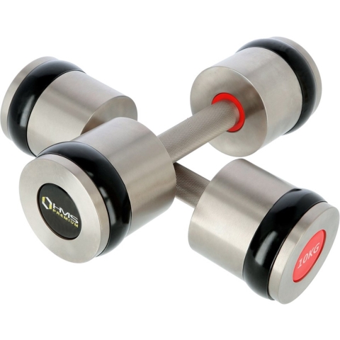 HMS Fitness Chroom Dumbbell Set - 2 x 10 kg