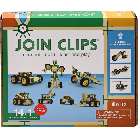 JOIN CLIPS Vehicle adventure set 14 in 1