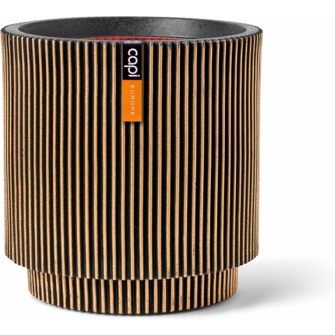 Vaas cylinder groove nl zwart goud II Capi Europe - Capi europe