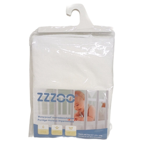 Matrasbeschermer Peuterbed ZZZOO Waterproof 70x140 Wit