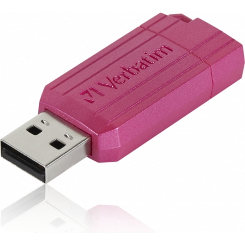 Verbatim USB DRIVE 2.0 PINSTRIPE USB-stick 128 GB Pink 49460 USB-A 2.0