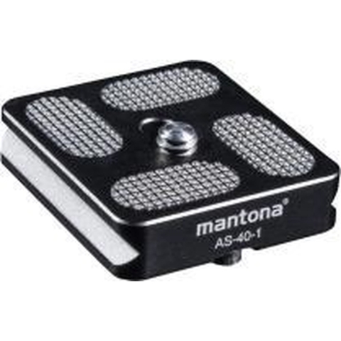 Mantona AS-40-1 Snelwisselplaat Schroefdraad (buiten)=1/4