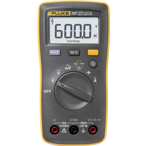Fluke 107/EUR Multimeter Digitaal CAT IV 600 V Weergave (counts): 6000