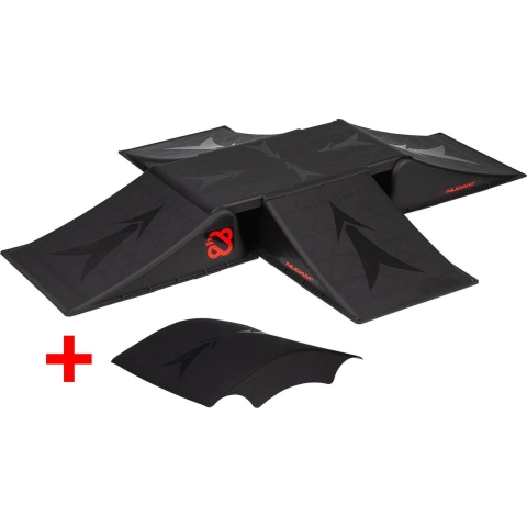 Nijdam Ramp set 4+2 - Crossing Bump - Zwart (set van 6)