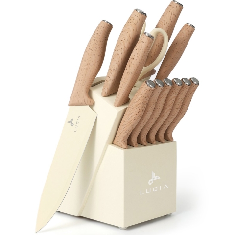 Lugia Messenset - 13 delig - RVS met schaar en bieropener - Beige