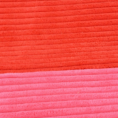 Coockoo Hondenkussen Cozy Stripe - L-120x80x12cm - Rood/Roze