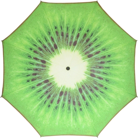 Parasol - kiwi fruit - D180 cm - UV-bescherming - incl. draagtas -