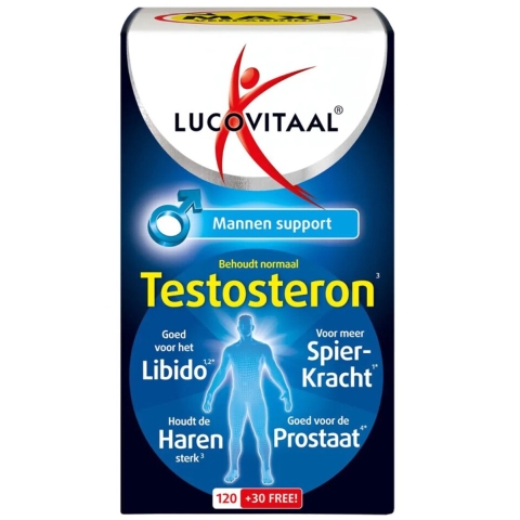 2x Lucovitaal Testosteron Mannen Support 150 tabletten