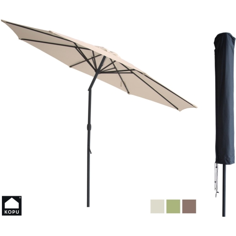 Kopu ® valencia parasol rond 300 cm met beschermhoes -