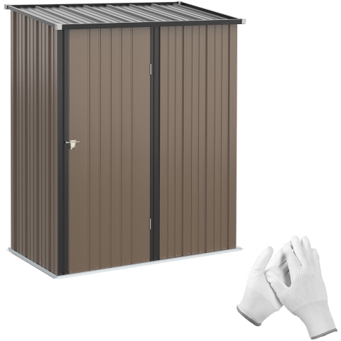 4goodz Outsunny stalen tuinkast balkonkast 100x103x160 cm -