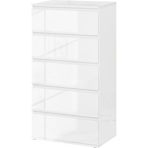4goodz Ladenkast greeploos met 5 laden 33x55x100 cm hoogglans