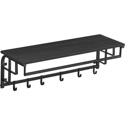 MAZAZU Wandkapstok met hoedenplank – – 30 × 88 × 27 cm