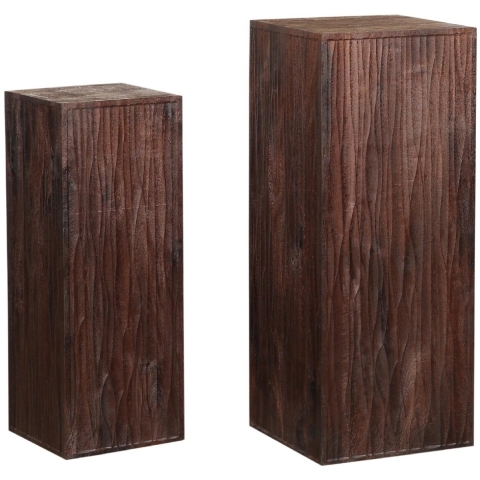 PTMD bloemenzuil riko - 35x35x90cm set van 2