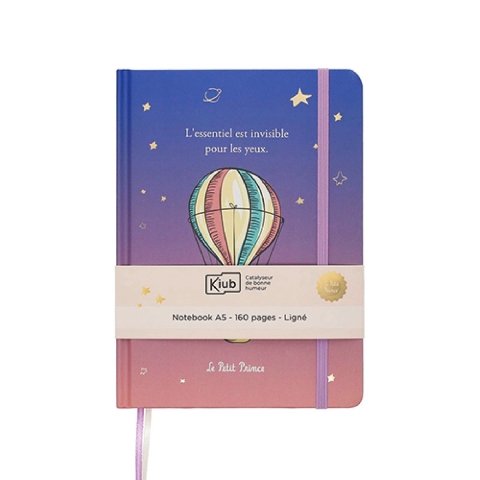 Notitieblok a5 gelijmde rug genaaid Kiub Le Petit Prince