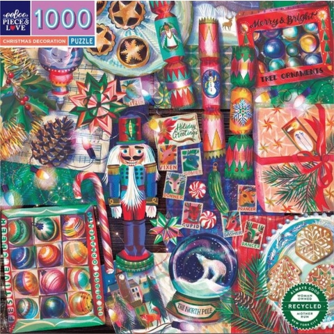 Kerstpuzzel Christmas Decoration (1000 stukjes) | Eeboo