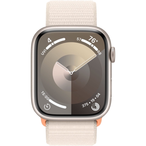 Apple Watch 9 45mm Alu WiFi (2023) - Sterrenlicht Sport Loop
