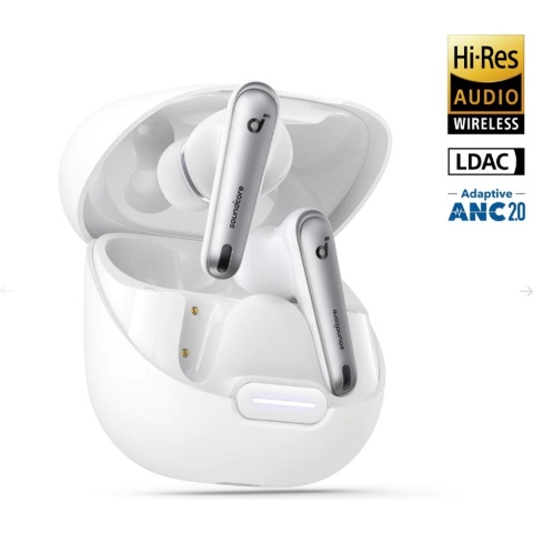 Anker Liberty 4 NC Headset Draadloos In-ear Oproepen/muziek USB Type-C Bluetooth Wit