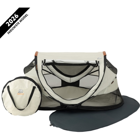 Deryan Peuter Luxe - Campingbedje - Inclusief zelfopblaasbaar matras - Ivory