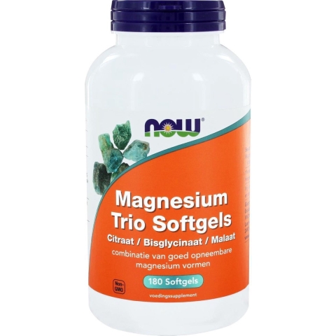 NOW Magnesium Trio 180 softgels