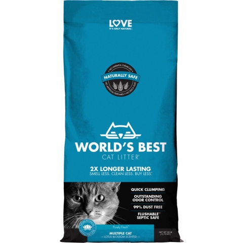 World's Best Cat Litter Kattenbakvulling Multiple Cat Lotus Blossom Scented 12,7 kg