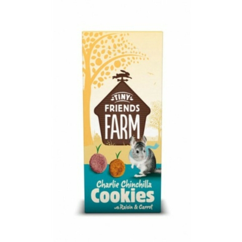 8x Tiny Friends Farm Charlie Chinchilla Cookies 120 gr