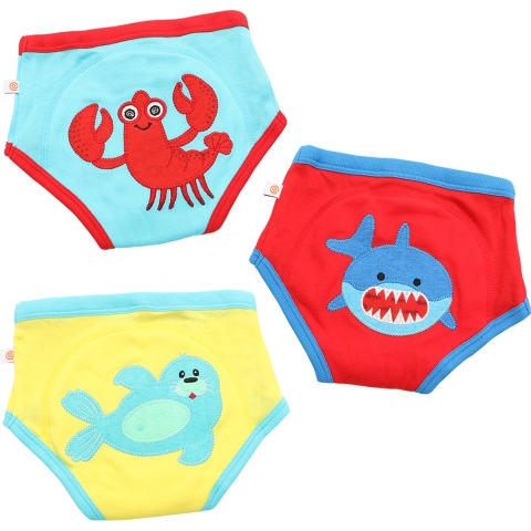 Zoocchini Oefenbroekjes 3-4 jaar Boys Ocean Pals 3 stuks